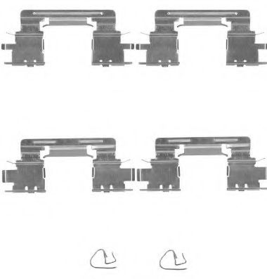 Imagine Set accesorii, placute frana MINTEX MBA1613