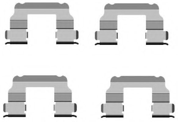 Imagine Set accesorii, placute frana MINTEX MBA1689