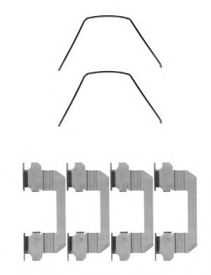 Imagine Set accesorii, placute frana MINTEX MBA1789