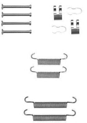 Imagine set accesorii, saboti frana parcare MINTEX MBA840