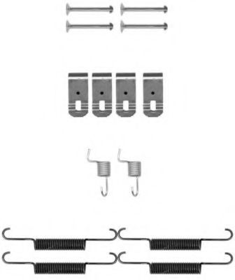 Imagine set accesorii, saboti frana parcare MINTEX MBA895