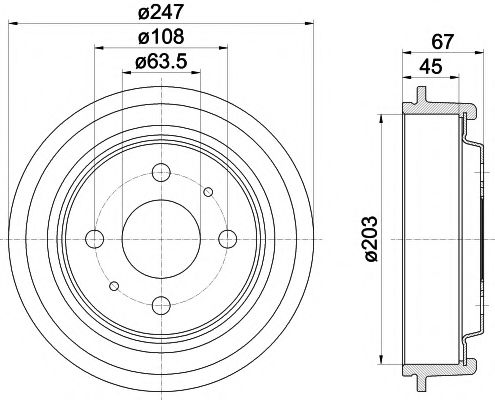 Imagine Tambur frana MINTEX MBD001