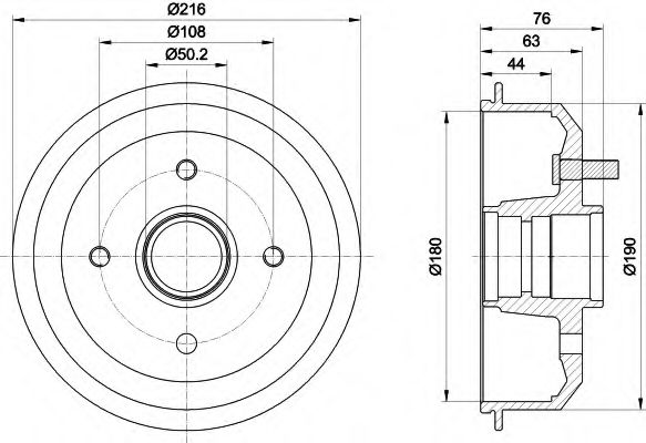 Imagine Tambur frana MINTEX MBD008