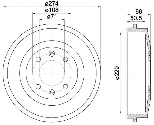 Imagine Tambur frana MINTEX MBD030