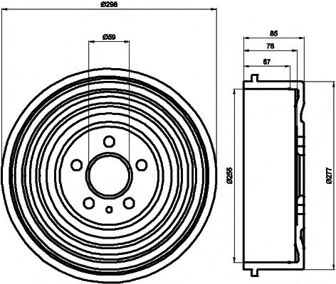 Imagine Tambur frana MINTEX MBD034