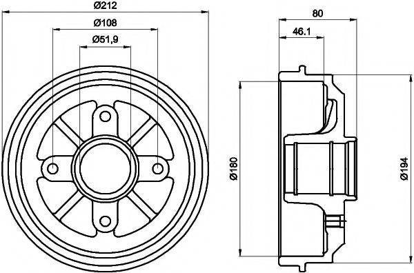 Imagine Tambur frana MINTEX MBD035