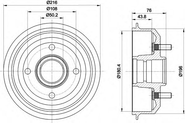 Imagine Tambur frana MINTEX MBD036