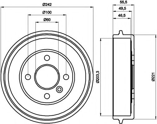 Imagine Tambur frana MINTEX MBD131