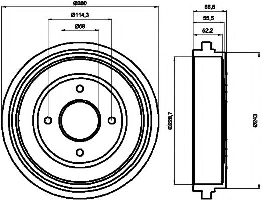 Imagine Tambur frana MINTEX MBD178