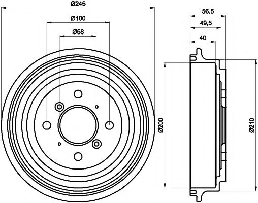 Imagine Tambur frana MINTEX MBD206