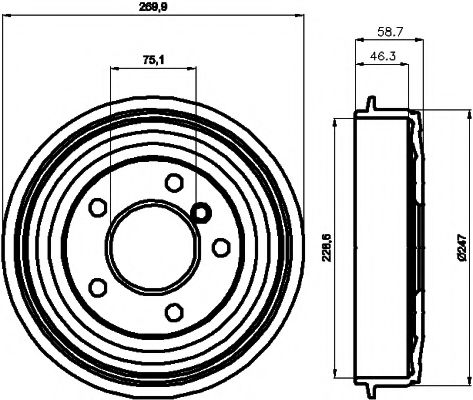 Imagine Tambur frana MINTEX MBD224