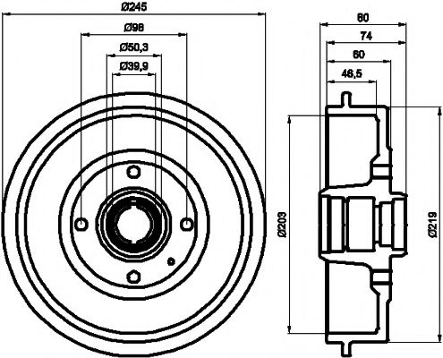 Imagine Tambur frana MINTEX MBD232