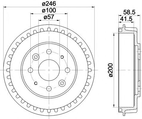 Imagine Tambur frana MINTEX MBD239