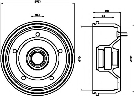 Imagine Tambur frana MINTEX MBD258