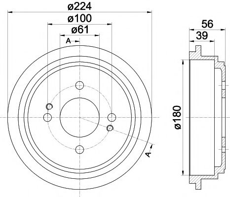 Imagine Tambur frana MINTEX MBD259