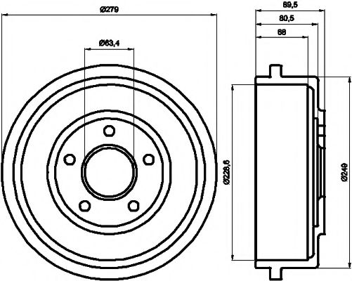 Imagine Tambur frana MINTEX MBD260