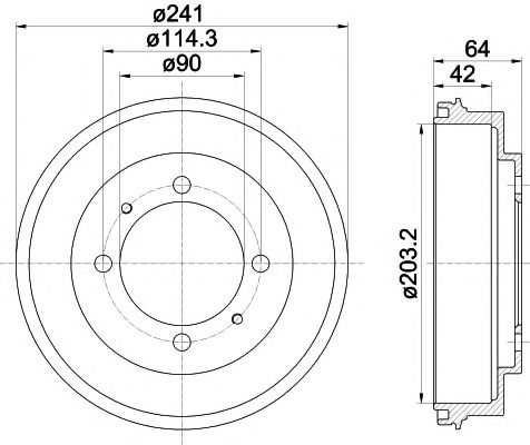 Imagine Tambur frana MINTEX MBD273