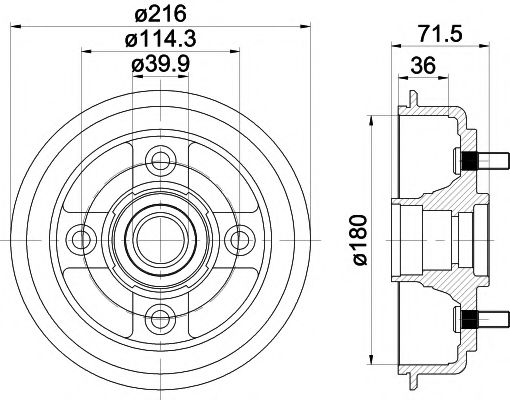 Imagine Tambur frana MINTEX MBD274