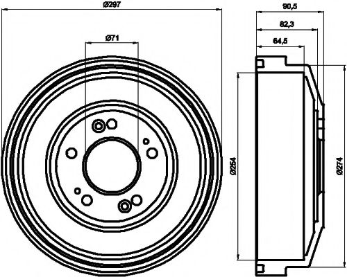 Imagine Tambur frana MINTEX MBD277