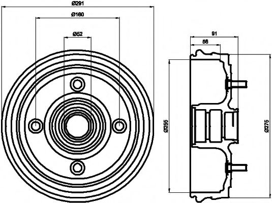 Imagine Tambur frana MINTEX MBD280