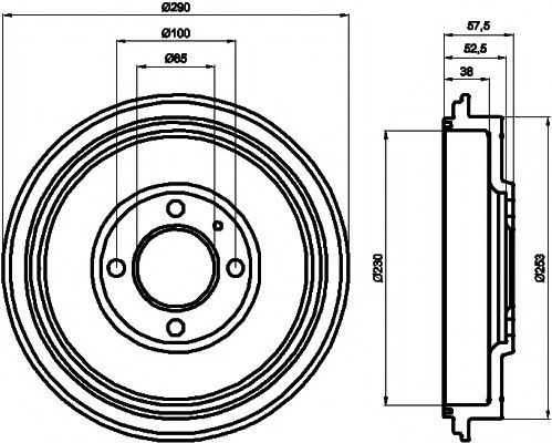 Imagine Tambur frana MINTEX MBD287