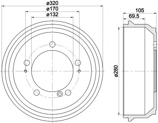 Imagine Tambur frana MINTEX MBD307