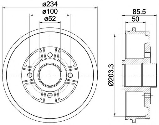 Imagine Tambur frana MINTEX MBD309