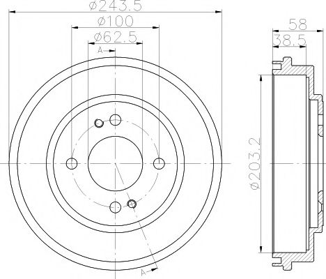 Imagine Tambur frana MINTEX MBD312