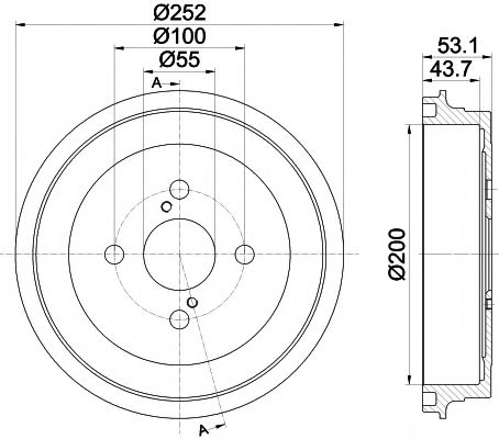 Imagine Tambur frana MINTEX MBD341