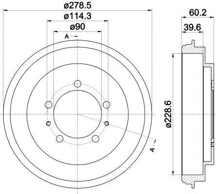 Imagine Tambur frana MINTEX MBD352