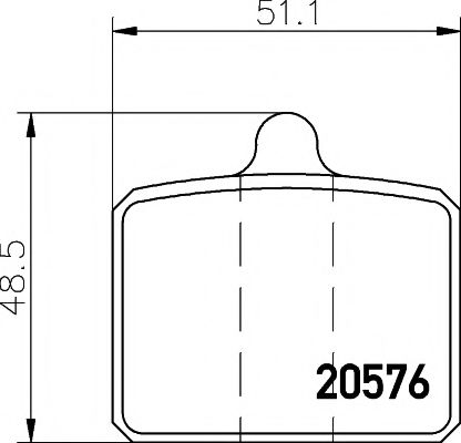 Imagine set placute frana,frana disc MINTEX MDB1035