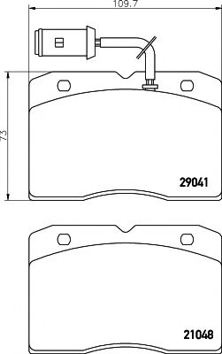 Imagine set placute frana,frana disc MINTEX MDB1644