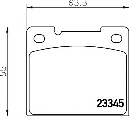 Imagine set placute frana,frana disc MINTEX MDB1723