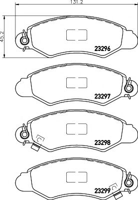 Imagine set placute frana,frana disc MINTEX MDB2003