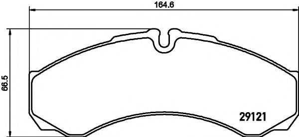 Imagine set placute frana,frana disc MINTEX MDB2026