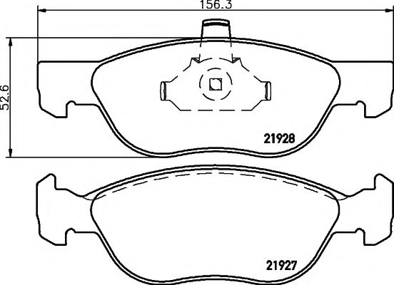 Imagine set placute frana,frana disc MINTEX MDB2123