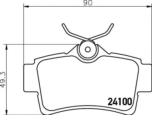 Imagine set placute frana,frana disc MINTEX MDB2139