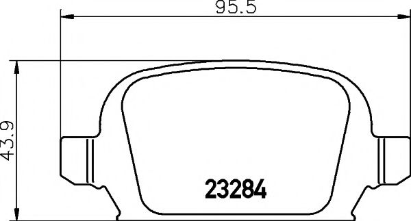 Imagine set placute frana,frana disc MINTEX MDB2168