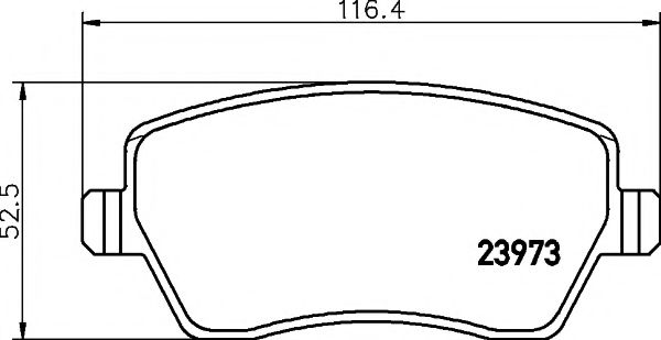 Imagine set placute frana,frana disc MINTEX MDB2595