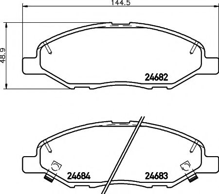 Imagine set placute frana,frana disc MINTEX MDB3009