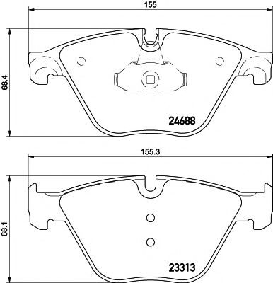 Imagine set placute frana,frana disc MINTEX MDB3092