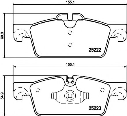 Imagine set placute frana,frana disc MINTEX MDB3141