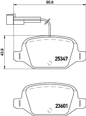 Imagine set placute frana,frana disc MINTEX MDB3204