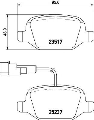 Imagine set placute frana,frana disc MINTEX MDB3213