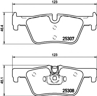 Imagine set placute frana,frana disc MINTEX MDB3215