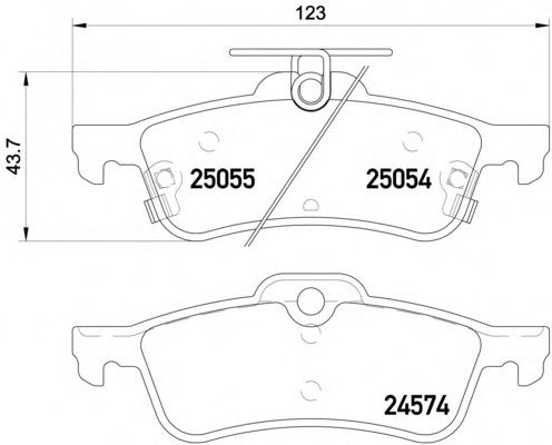 Imagine set placute frana,frana disc MINTEX MDB3291