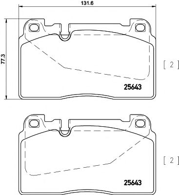 Imagine set placute frana,frana disc MINTEX MDB3313