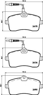 Imagine set placute frana,frana disc MINTEX MDB3368