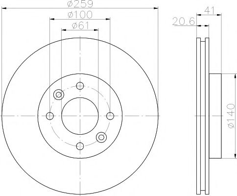 Imagine Set frana, frana disc MINTEX MDK0128