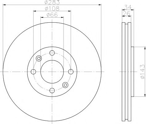 Imagine Set frana, frana disc MINTEX MDK0191